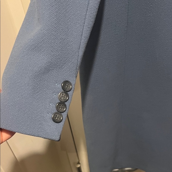 Blue Button-Up Coat - Picture 7 of 7